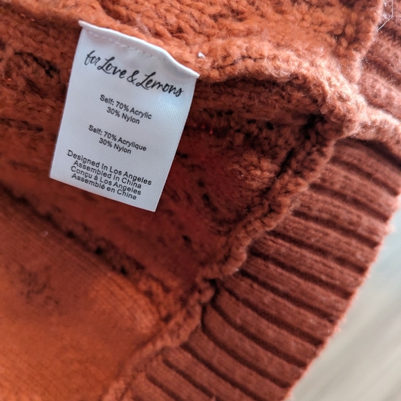 For Love and Lemons Orange Cardigan - Picture 5 of 5